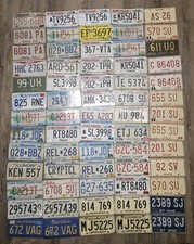 Lot of 65 Used USA License Plates From IOWA ILLINOIS & WI Ohio CA Car Truck picture