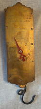 Antique Morton & Bremner's Brass 60 Lbs Improved Circular Spring Balance picture