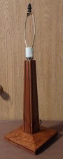 Vtg Craftsman Mission Style Wood Table Lamp Thomas Gallenberg Hand Crafted Art  picture