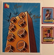 SDCC 2025 Exclusive LEGO Masters Season 5 Builder Cast Signed Print w/cards auto picture