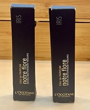 L’Occitane Iris Perfume 2 Bottles Notre Flore EDP Travel Size 10 mL Rare French picture