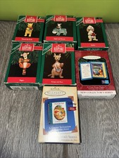 Set of 7 Winnie The Pooh 1991 Collection Hallmark Keepsake Ornaments picture
