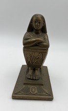 RARE Egyptian Revival Inkwell Brass Metal- Late 19th To Early 20th Century picture