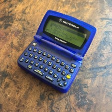 Vintage Motorola Talkabout T900 Two Way Pager Translucent Blue BellSouth TESTED picture
