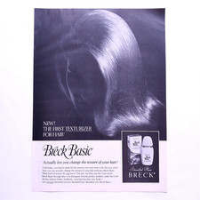 1960s Breck Basic Hair Texturizer Vintage Magazine Print Ad picture