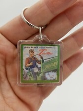 NEW John Deere Keychain Key Chain Keyring Key Ring Stocking Stuffer Keys Holder picture