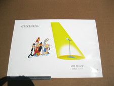 Vtg Mel Blanc SPEECHLESS Unframed Print 22
