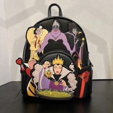 NWT Loungefly Disney Parks Villains GITD Mini Backpack picture