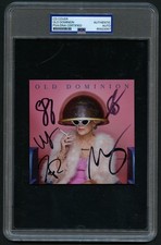 Old Dominion signed autograph 4.5x4.5 CD Cover Musical Band PSA Slabbed picture