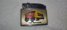 Barlow B53 Vintage Flat Advertising Lighter Trucking Fresno California Sparks picture