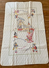 Grandma Duck Disney Mother Goose Vintage Paragon embroidery Blanket quilt baby picture