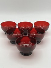 Baltic Royal Ruby Low Sherbet Glass Bowl 3.5