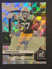 2022 Donruss The Rookies Romeo Doubs Auto  81/299 RC signature card picture