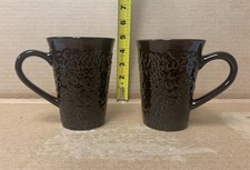 Kahlúa promotional coffee mugs Embossed Brown Coffee Bean ￼ picture