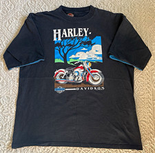Harley-Davidson Palm Springs Graphic T-Shirt Black 100% Cotton Size XL picture