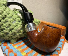 1981 Peterson 314 Premier System Bent Billiard Tobacco Pipe Deluxe P-lip Stem picture