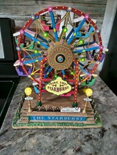 Lemax Village Starburst Ferris Wheel With Lights, Motion & Music Tested & Works picture
