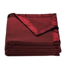 OakRidge Heirloom Merino Wool Blanket – 100% Australian Wool with Vintage Satin picture