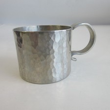 VTG Don Miller Artist Hammered Pewter Mini  Cup Harpers Ferry WV picture