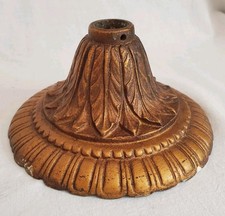 Antique Cast Iron Art Nouveau Chandelier Ceiling Mount Canopy For Light Fixture picture