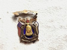 Improved Order of Redmen 14k  Indian Chief Susquehanna tribe 252 little ferry nj picture