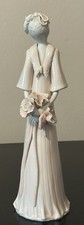 MCM Vintage Porcelain Bride with Pink Flowers by Paule Lefebure-Pristine picture
