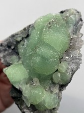 Gorgeous Botryoidal Prehnite and Quartz See video picture