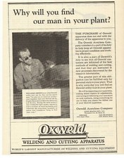 1925 Oxweld Acetylene Company Advertisement New York picture