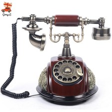 Vintage Rotary Dial Telephone Phone Working Vintage Retro Old Fashion Telephone picture