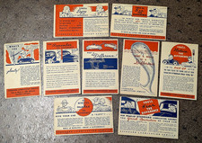9 LOT~1930's STANDARD LUBRICATION STATION~DARLINGTON, WI~ADV. REMINDER POSTCARDS picture