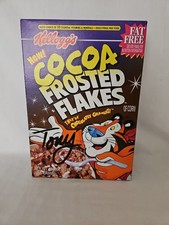 1997 Kellogg's Cocoa Frosted Flakes Box W/ Tony Signature & Numbered  1215/3000 picture