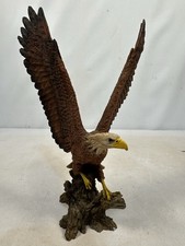 1984 Castagna Bald Eagle Figurine Italy Resin Sculpture 7.5” Tall Wings Spread picture