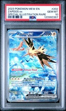 Zapdos EX 202/165 PSA 10 151 Pokemon Card Game picture