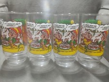  Set Of 4 Keebler Elves 135th Aniversay  1988 Drinking Glasses 18 Oz (PROMOTION) picture