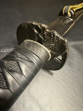 Dragon King Shi Katana Samurai Sword High End Custom Leather Tsuka Ito & Edge picture