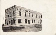 Real Photo Postcard New Commercial Hotel - Location? - circa 1915 picture