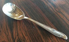 Allure International Silver Teatime Silverplate 1 Sugar Shell Serving Spoon 1959 picture