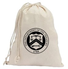 Coin Collector Canvas Bag Vintage Style Dept. of the Treasury CB55 picture