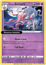 Hisuian Zoroark : SWSH11 Reverse Holofoil - 076/196 Lightly Played picture