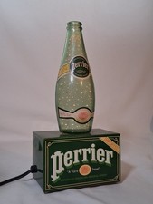 Vintage Perrier Sparkling Water Bottle Lighted Motion Lamp Store Display picture