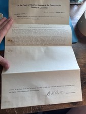 Rare Feb 14th 1926 Valentines indictment prohibition into intoxicating liquor  picture