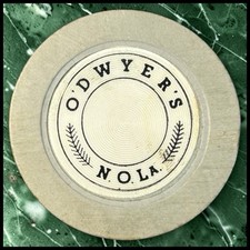 Vintage O’Dwyer’s Casino Roulette Play Chip NOLA New Orleans LA 1949-51 Gray picture