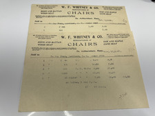 So. Ashburnham, MA W. F. Whitney & Co. Manufacturers of Chairs 1907 Two Of picture