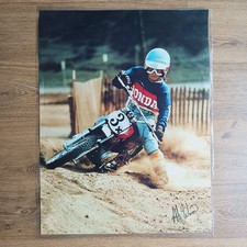 ORIGINAL Jeff Ward XR75 Motocross Poster Laminated 22x29 Rare Vintage Honda  picture