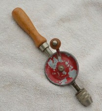 ***GREAT CONDITION*** VINTAGE SMALL HAND CRANK DRILL CLEAN NO REST picture