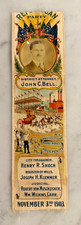 1903 Republican Campaign Ribbon w/ Celluloid – John C Bell Philadelphia picture