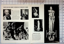 Carl Milles Sculptor Magazine Article Feature St. Louis Cranbrook Sweden picture