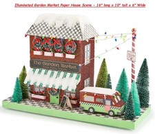 Mackenzie Childs Illuminated Garden Market Paper House 16