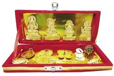Kuber Dhan Laxmi Yantra Box Puja Kit Lakshmi Ganesh Kuber Set picture