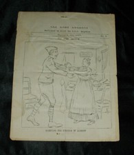 WORLD WAR I WWI US NAVY USS ZEPPELIN 1ST US DIVISION AEF BIG RED ONE SHIP FLYER picture